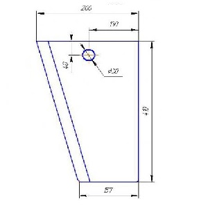 Клин нижний правый 4844800005